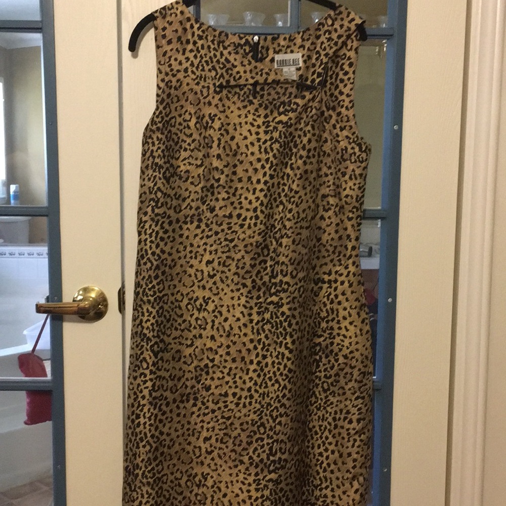 Leopard print maxi dress